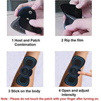 Step-by-step guide on using a electronic patch with text instructions.