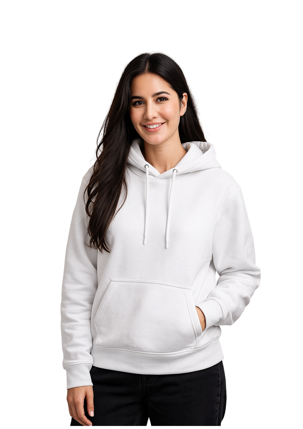 🤍 ExcuseMePlz™ Premium White Hoodie