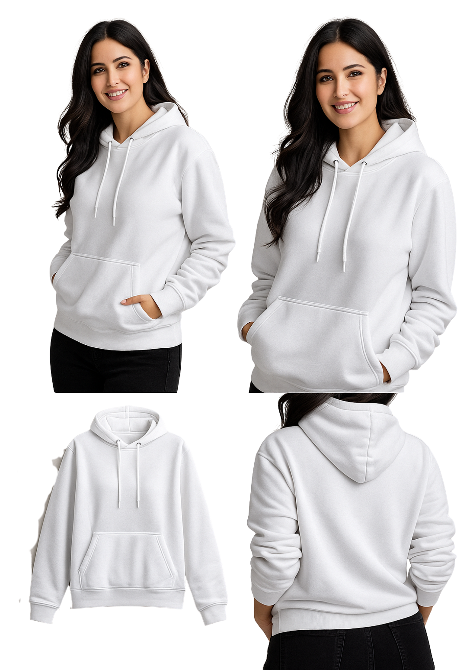 🤍 ExcuseMePlz™ Premium White Hoodie