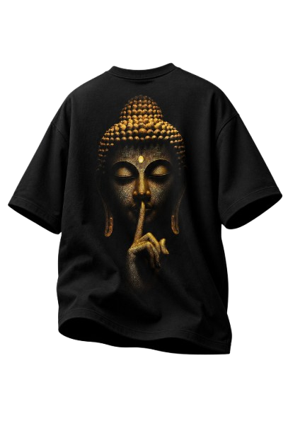 Silent Gold — Buddha Peace Oversized T-Shirt